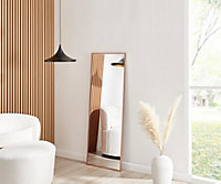 Emma Large 140x50cm Copper Framed Rectangular Vertical Living Room Hallway Wall Mirror