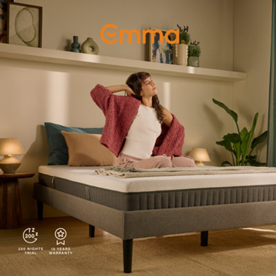 Emma Original Lite Double Mattress and 2 Hybrid Pillows Bundle
