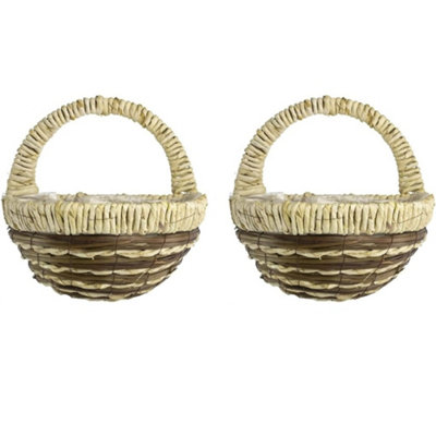 Emma Round 12" Wall Basket 2 Pack