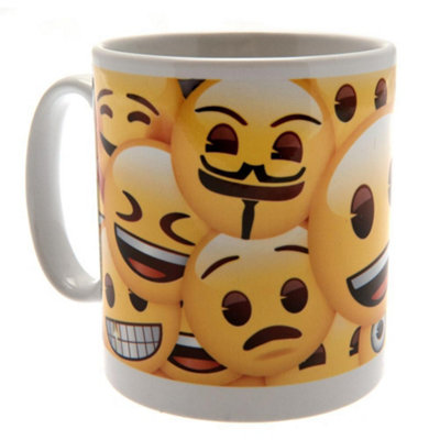 Emoji Official Icons Mug Yellow/White (One Size) | DIY at B&Q