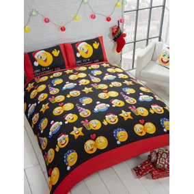Emotional Icons Christmas Double Duvet Cover and Pillowcase Set