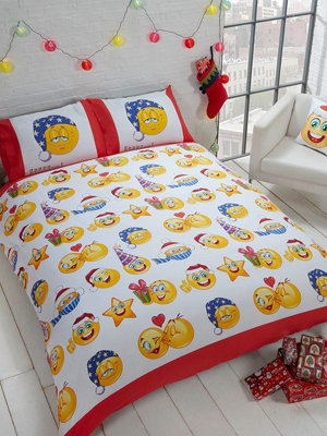Emotional Icons Christmas Double Duvet Cover and Pillowcase Set