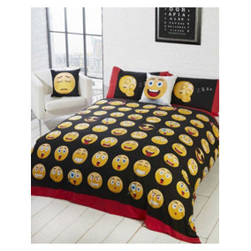 Emotional Icons Single Duvet Cover and Pillowcase Set