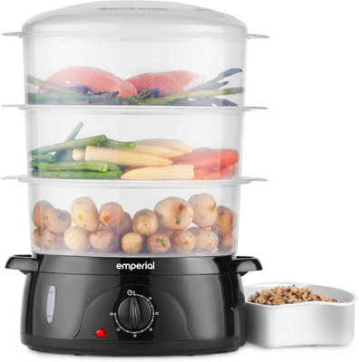 26L Food Steamer With Touch Screen - 2-Tier Electric Steamer With 6 Cooking Modes, Timer & Keep Warm