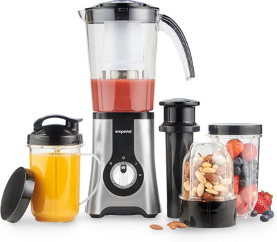 Powerful Kitchen Blender & Grinder Combo - 1800W Motor For Crushing Ice & Frozen Fruit | Includes 68oz Pitcher & 20oz Cup