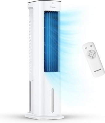 Emperial 5L Portable Air Cooler - 3 in 1 Tower Fan, Humidifier, Air Cooler With 4 Modes, 3 Speeds, Timer and Remote Control