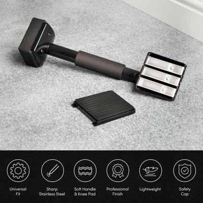 Emperial Carpet Stretcher - Universal Fit Carpet Knee Kicker, Carpet Fitting Tool with Padded Kicker and Gripper