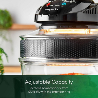 Emperial Premium 12L-17L Halogen Convection Oven Cooker Air Fryer With ...