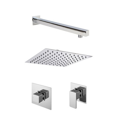 Empire 1 Outlet Luxury Shower Bundle - Stop Tap, Temperature Control, Arm & Head - Chrome - Balterley Price Comparisons | Compare The Build