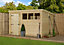 Empire 1500  Pent 10x8 pressure treated tongue and groove wooden garden shed door left (10' x 8' / 10ft x 8ft) (10x8)