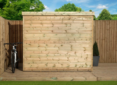 Empire 2000 Pent 5x4 pressure treated tongue and groove wooden garden shed door left side panel (5' x 4' / 5ft x 4ft) (5x4)