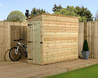 Empire 2000 Pent 7x3 pressure treated tongue and groove wooden garden shed door left side panel (7' x 3' / 7ft x 3ft) (7x3)