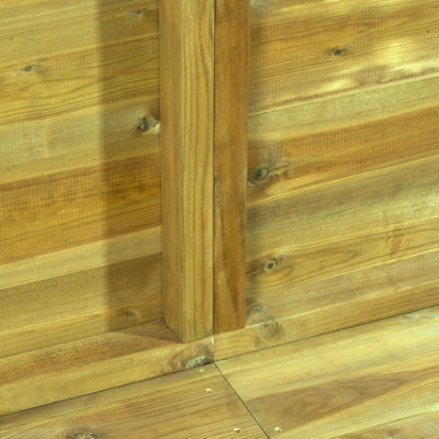 Empire 2000 Pent 9X5 pressure treated tongue and groove wooden garden shed door left side panel (9' x 5' / 9ft x 5ft) (9x5)