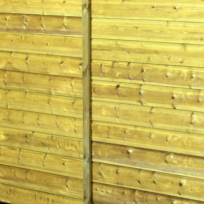 Empire 2000 Pent 9X5 pressure treated tongue and groove wooden garden shed door left side panel (9' x 5' / 9ft x 5ft) (9x5)
