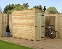 Empire 2200 Pent 4x3  pressure treated tongue and groove wooden garden shed door right side panel (4' x 3' / 4ft x 3ft) (4x3)