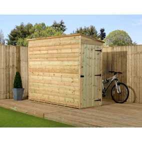 Empire 2200 Pent 4x3  pressure treated tongue and groove wooden garden shed door right side panel (4' x 3' / 4ft x 3ft) (4x3)