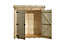 Empire 4000 Pent 6X6 pressure treated tongue and groove wooden garden shed double door (6' x 6' / 6ft x 6ft) (6x6)