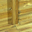 Empire 4000  Pent 9x8 pressure treated tongue and groove wooden garden double door left (9' x 8' / 9ft x 8ft) (9x8)