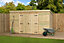 Empire 5000  Pent 10x4 pressure treated tongue and groove wooden garden shed double door centre (10' x 4' / 10ft x 4ft) (10x4)
