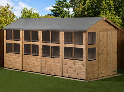 Empire Apex Potting Shed 6x16 Double Door