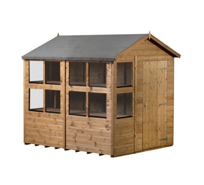 Empire Apex Potting Shed 6x8 Single Door