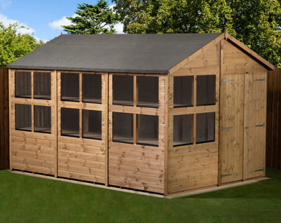 Empire Apex Potting Shed 8x12 Double Door