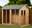 Empire Apex Summerhouse 6X8 dipped treated tongue and groove wooden garden shed Double Door (6' x 8' / 6ft x 8ft) (6x8)