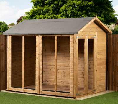 Empire Apex Summerhouse 6X8 Double Door