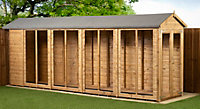 Empire Apex Summerhouse dipped treated tongue and groove wooden garden shed 4X18 Double Door (4' x 18' / 4ft x 18ft) (4x18)