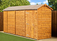 Empire Modular Apex 4x14 Single dipped treated tongue and groove wooden garden shed door No Windows (4' x 14' / 4ft x 14ft) (4x14)