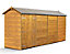 Empire Modular Apex 4x16 dipped treated tongue and groove wooden garden shed double door (4' x 16' / 4ft x 16ft) (4x16)