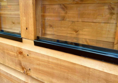 Empire Modular Apex 4x16 dipped treated tongue and groove wooden garden ...