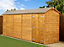 Empire Modular Apex 4x18 dipped treated tongue and groove wooden garden shed double door (4' x 18' / 4ft x 18ft) (4x18)