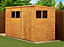 Empire Modular Apex 4x18 dipped treated tongue and groove wooden garden shed single door no windows (4' x 18' / 4ft x 18ft) (4x18)