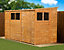 Empire Modular Apex 4x18 dipped treated tongue and groove wooden garden shed single door no windows (4' x 18' / 4ft x 18ft) (4x18)