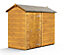 Empire Modular Apex 4x8 dipped treated tongue and groove wooden garden shed Single Door No Windows (4' x 8' / 4ft x 8ft) (4x8)