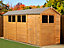Empire Modular Apex 6x14 dipped treated tongue and groove wooden garden shed windows (6' x 14' / 6ft x 14ft) (6x14)