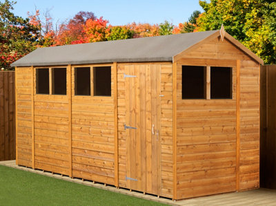 Empire Modular Apex 6x14 dipped treated tongue and groove wooden garden