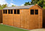 Empire Modular Apex 6x16 dipped treated tongue and groove wooden garden shed windows (6' x 16' / 6ft x 16ft) (6x16)