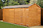 Empire Modular Apex 6x18 dipped treated tongue and groove wooden garden shed double door (6' x 18' / 6ft x 18ft) (6x18)