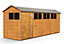 Empire Modular Apex 6x18 dipped treated tongue and groove wooden garden shed windows (6' x 18' / 6ft x 18ft) (6x18)