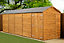Empire Modular Apex 6x20 dipped treated tongue and groove wooden garden shed double door (6' x 20' / 6ft x 20ft) (6x20)