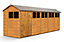 Empire Modular Apex 6x20 dipped treated tongue and groove wooden garden shed windows (6' x 20' / 6ft x 20ft) (6x20)