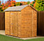 Empire Modular Apex 6x6 dipped treated tongue and groove wooden garden shed single door no windows (6' x 6' / 6ft x 6ft) (6x6)
