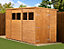 Empire Modular Pent 10x6 dipped treated tongue and groove wooden garden shed double door windows (10' x 6' / 10ft x 6ft) (10x6)