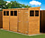 Empire Modular Pent 12x4  dipped treated tongue and groove wooden garden shed double door (12' x 4' / 12ft x 4ft) (12x4)