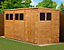 Empire Modular Pent 12x6 dipped treated tongue and groove wooden garden shed with windows (12' x 6' / 12ft x 6ft) (12x6)