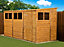 Empire Modular Pent 12x6 dipped treated tongue and groove wooden garden shed with windows (12' x 6' / 12ft x 6ft) (12x6)