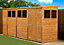 Empire Modular Pent 14x4  dipped treated tongue and groove wooden garden shed double door windows (14' x 4' / 14ft x 4ft) (14x4)