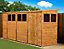 Empire Modular Pent 14x4 dipped treated tongue and groove wooden garden shed windows (14' x 4' / 14ft x 4ft) (14x4)